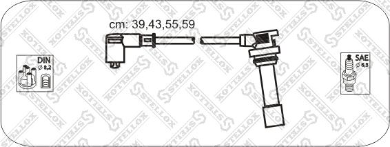 Stellox 10-38459-SX - Kit de câbles d'allumage cwaw.fr