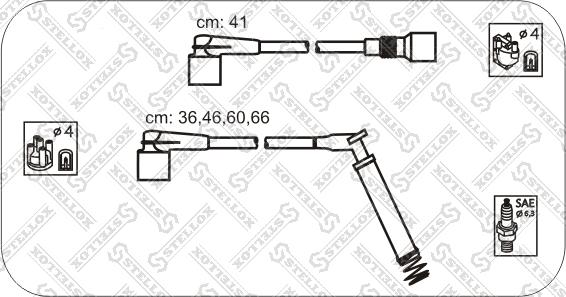 Stellox 10-38450-SX - Kit de câbles d'allumage cwaw.fr