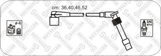 Stellox 10-38460-SX - Kit de câbles d'allumage cwaw.fr