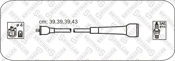 Stellox 10-38401-SX - Kit de câbles d'allumage cwaw.fr