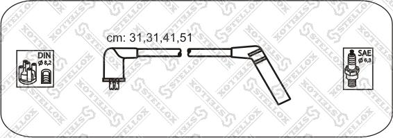 Stellox 10-38403-SX - Kit de câbles d'allumage cwaw.fr