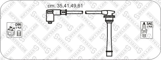 Stellox 10-38412-SX - Kit de câbles d'allumage cwaw.fr