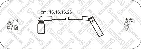 Stellox 10-38569-SX - Kit de câbles d'allumage cwaw.fr