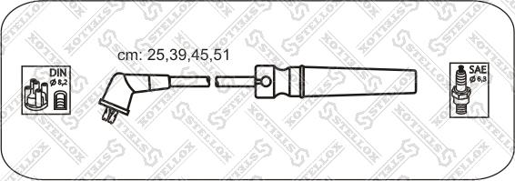 Stellox 10-38570-SX - Kit de câbles d'allumage cwaw.fr