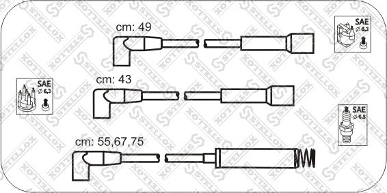 Stellox 10-32311-SX - Kit de câbles d'allumage cwaw.fr