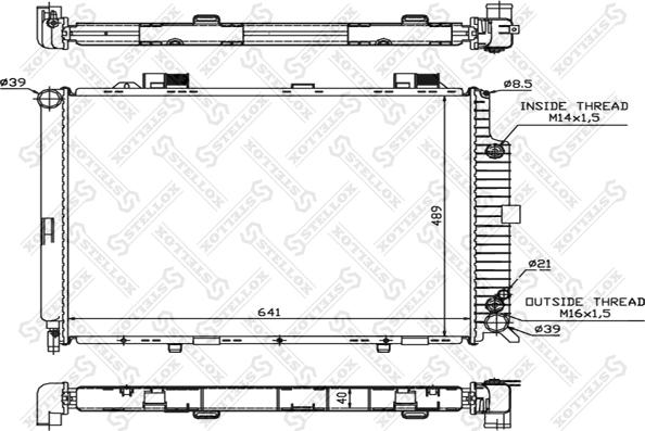 Stellox 10-25092-SX - Radiateur, refroidissement du moteur cwaw.fr