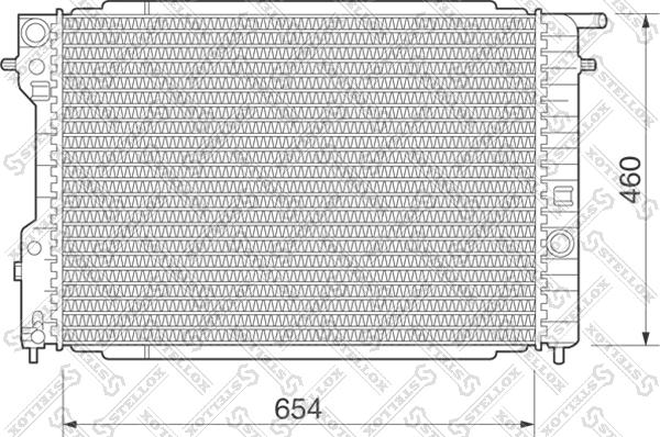 Stellox 10-25078-SX - Radiateur, refroidissement du moteur cwaw.fr