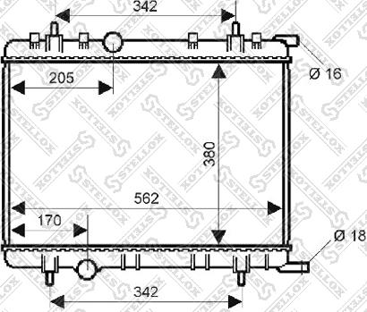 Stellox 10-25133-SX - Radiateur, refroidissement du moteur cwaw.fr