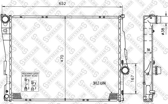 Stellox 10-25128-SX - Radiateur, refroidissement du moteur cwaw.fr