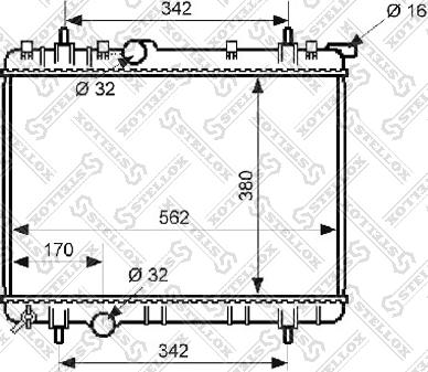 Stellox 10-25171-SX - Radiateur, refroidissement du moteur cwaw.fr