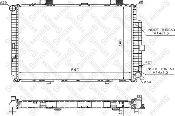 Stellox 10-25220-SX - Radiateur, refroidissement du moteur cwaw.fr