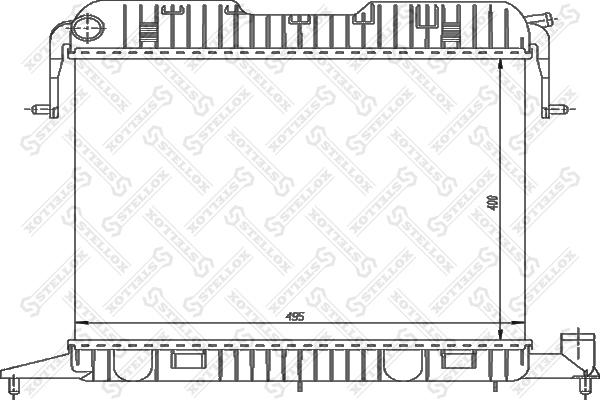 Stellox 10-26006-SX - Radiateur, refroidissement du moteur cwaw.fr