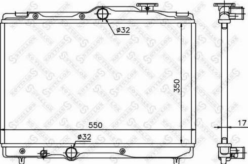 Stellox 10-26391-SX - Radiateur, refroidissement du moteur cwaw.fr