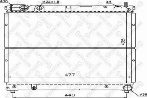 Stellox 10-26251-SX - Radiateur, refroidissement du moteur cwaw.fr