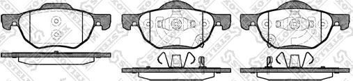 Stellox 1079 002-SX - Kit de plaquettes de frein, frein à disque cwaw.fr