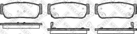 Stellox 1074 002-SX - Kit de plaquettes de frein, frein à disque cwaw.fr