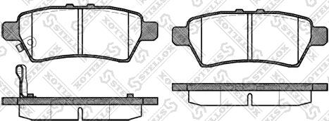 Stellox 1199 001-SX - Kit de plaquettes de frein, frein à disque cwaw.fr