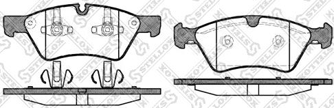 Stellox 1190 000-SX - Kit de plaquettes de frein, frein à disque cwaw.fr