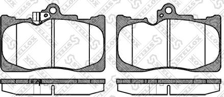 Stellox 1191 002-SX - Kit de plaquettes de frein, frein à disque cwaw.fr