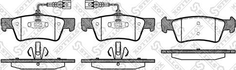 Stellox 1198 002-SX - Kit de plaquettes de frein, frein à disque cwaw.fr