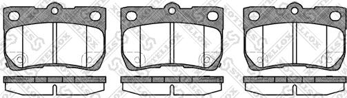 Stellox 1192 002-SX - Kit de plaquettes de frein, frein à disque cwaw.fr