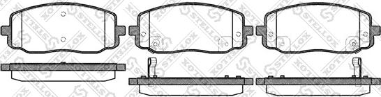 Stellox 1144 002-SX - Kit de plaquettes de frein, frein à disque cwaw.fr