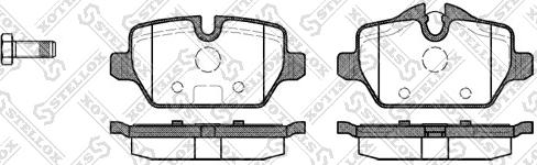 Stellox 1143 000L-SX - Kit de plaquettes de frein, frein à disque cwaw.fr