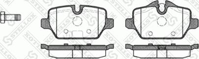 Stellox 1143 000-SX - Kit de plaquettes de frein, frein à disque cwaw.fr