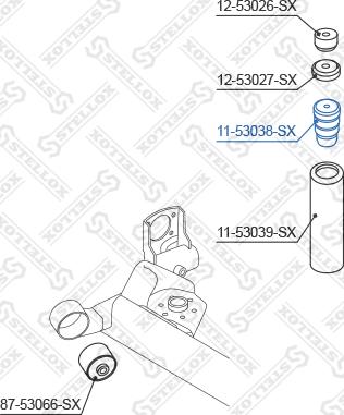 Stellox 11-53038-SX - Butée élastique, suspension cwaw.fr