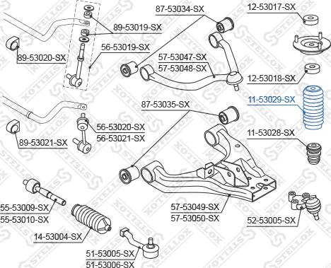 Stellox 11-53029-SX - Bouchon de protection / soufflet, amortisseur cwaw.fr