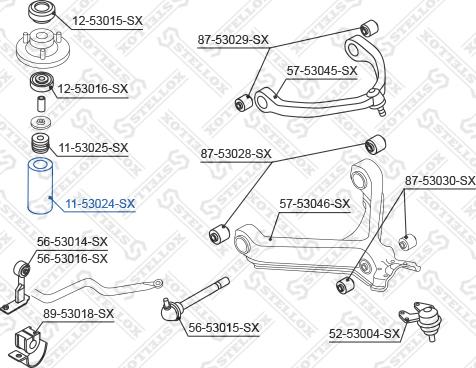 Stellox 11-53024-SX - Bouchon de protection / soufflet, amortisseur cwaw.fr