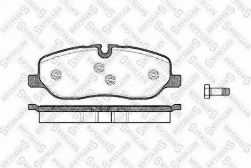 Stellox 1169 000L-SX - Kit de plaquettes de frein, frein à disque cwaw.fr