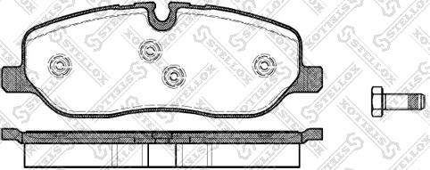 Stellox 1169 000-SX - Kit de plaquettes de frein, frein à disque cwaw.fr