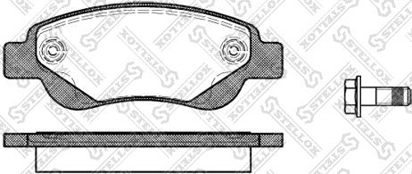 Stellox 1188 000L-SX - Kit de plaquettes de frein, frein à disque cwaw.fr