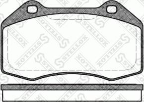 Stellox 1124 000-SX - Kit de plaquettes de frein, frein à disque cwaw.fr