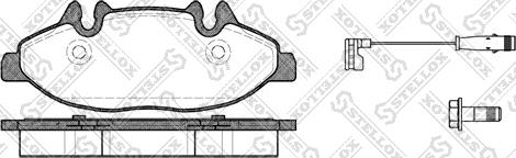 Stellox 1120 002-SX - Kit de plaquettes de frein, frein à disque cwaw.fr