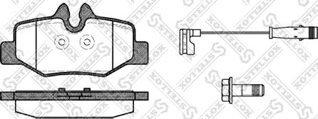 Stellox 1121 002-SX - Kit de plaquettes de frein, frein à disque cwaw.fr