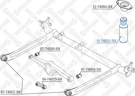 Stellox 11-74031-SX - Butée élastique, suspension cwaw.fr