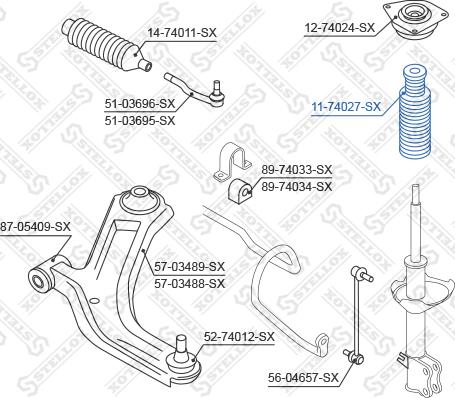 Stellox 11-74027-SX - Butée élastique, suspension cwaw.fr