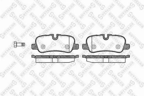 Stellox 1170 000L-SX - Kit de plaquettes de frein, frein à disque cwaw.fr