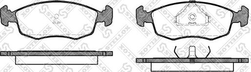 Stellox 183 000-SX - Kit de plaquettes de frein, frein à disque cwaw.fr