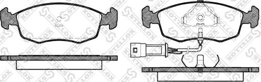 Stellox 183 002-SX - Kit de plaquettes de frein, frein à disque cwaw.fr