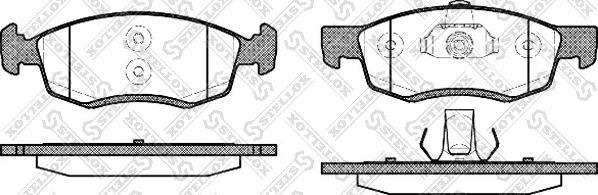 Stellox 183 032-SX - Kit de plaquettes de frein, frein à disque cwaw.fr