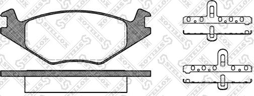 Stellox 182 020-SX - Kit de plaquettes de frein, frein à disque cwaw.fr