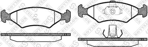 Stellox 130 000-SX - Kit de plaquettes de frein, frein à disque cwaw.fr