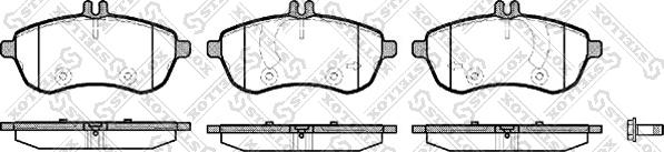 Stellox 1312 000-SX - Kit de plaquettes de frein, frein à disque cwaw.fr