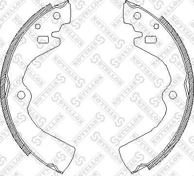 Stellox 138 100-SX - Jeu de mâchoires de frein cwaw.fr