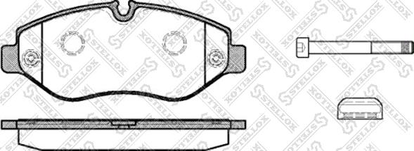 Stellox 1256 000L-SX - Kit de plaquettes de frein, frein à disque cwaw.fr