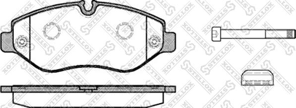 Stellox 1256 000-SX - Kit de plaquettes de frein, frein à disque cwaw.fr