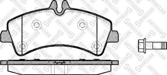 Stellox 1258 000L-SX - Kit de plaquettes de frein, frein à disque cwaw.fr